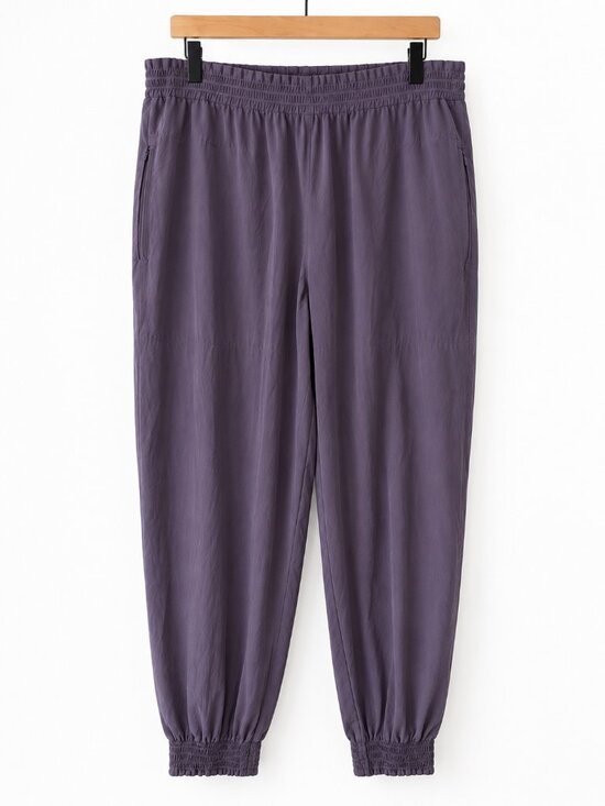 Athleta Pants - Athleta Savannah Jogger 14 Petite Featherweight Stretch Travel Pants Purple